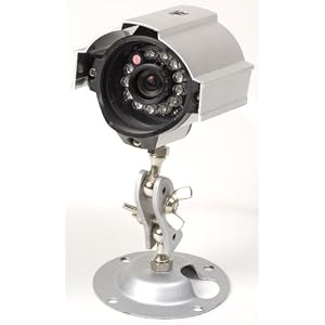 Q-See QD28414W Weatherproof Outdoor/Indoor Color CCD Camera Kit with 30-Feet Night Vision and Sony Image Sensor
