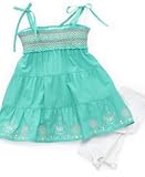 Nannette Little Girl Tiered Dress & Leggings