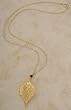 Necklace - Birch Leaf, Gold Plated. Made With Actual Leaf!