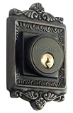 Nostalgic Warehouse BN60-EADDB-OB Egg and Dart Deadbolt, Single Cylinder, Oil Rubbed Bronze
