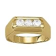 14K Yellow Gold Man's Diamond Ring