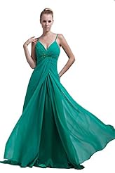 Sexy Cocktail Spaghetti Strap Chiffon/Satin Lace Beaded Evening Dress/Prom Dress/Wedding Party Dress  with a Brush/Sweep Train  With a Sash 