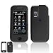 Samsung Glyde U940 Cell Phone Black Rubber Feel Protective Case Faceplate Cover