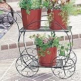 Cobraco Garden Flower Pot Shelf Cart - Hunter Green by CobraCo