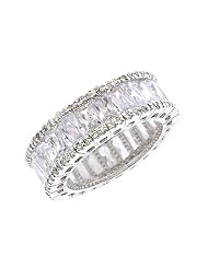 Anniversary Bridal Cz Diamond Eternity Ring Jewelry by 