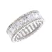 Anniversary Bridal Cz Diamond Eternity Ring Jewelry