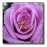 Flowers - Purple Rose - Wall Clocks