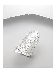 Flower Ring In 92.5 Sterling Silver
