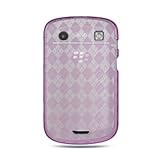 Flexi Gel SKin TPU PINK With CHECKERED PLAID Design Sleeve Glove Soft Cover ....