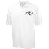 Georgia Tech Yellow Jackets White Pique Polo