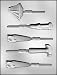 CK Products 3-Inch Tools and 2-Inch Sail Boat Sucker Chocolate Mold