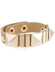 Jules Smith Pyramid and Leather Bracelet, 8.5"