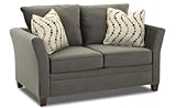 Murano Twin Sleeper Sofa in Belsire Pewter