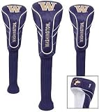 NCAA Washington Huskies Golf Set of Three Nylon Headcovers