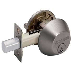 Schlage B360NV620 Single-Cylinder Deadbolt, Antique Pewter by Schlage