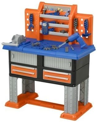American Plastic Toys Deluxe Workbench - Blue/Gray by American Plastic