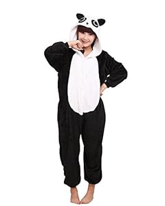 SaiDeng Warm Anime Costume Sleepwear Adult Cosplay Style Pajamas Size M Panda