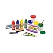 Melissa & Doug Easel Companion Set and Artist's Smock Deluxe Accessory Bundle for Deluxe Standing Easel Table-top Easel