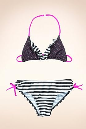 Halterneck Spotted & Stripped Bikini