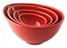 Nigella Lawson's Living Kitchen, Mixing Bowls, Melamine, Set of Four, Red
