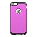 LUVVITT [Ultra Armor] Shock Absorbing Case Best Heavy Duty Dual Layer Tough Cover for Phone 6 / Phone 6s (4.7) - Black/Purple