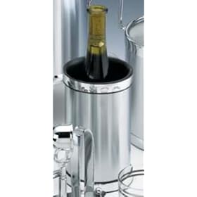 Kraftware 70478 Brushed Chrome Wine Chiller with Bands by Kraftware