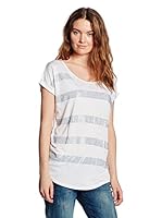 LTB Jeans Camiseta Manga Corta Galijena (Blanco / Plata)