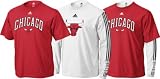 Chicago Bulls adidas Short/Long Sleeve T-Shirt Combo Pack - Large