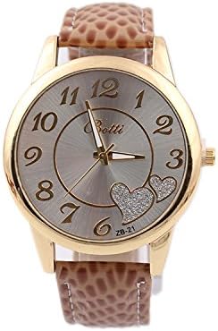 Fancy bracelet style lady large dial quartz watch fashion ladies watches fashion watch-Brown