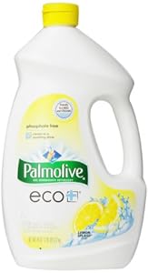 Palmolive Eco Gel  Dishwasher Detergent, Lemon Splash, 45 Ounce (Pack of 3)
