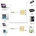 USB-C To HDMI Adapter,ProCIV Type-C 3in1 USB 3.1 USB-C to USB 3.0/4Kx2K HDMI/ Type C Female Charger Adapter for 2015 Macbook 12in,Google Chromebook Pixel and other Type C devices(Gold)