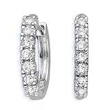 10K White Gold 1/4 (.25) ct GH Diamond Earrings