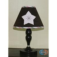 GEENNY Lamp Shade For Pink Brown Star and Moon CRIB BEDDING SET