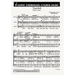 Tanzlied: "Mich gebar des Meeres schaumbekr�nzte Woge" (Ritmo die Joropo). M�nnerchor (TTBB). Chorpartitur. (Schott Chormusik)