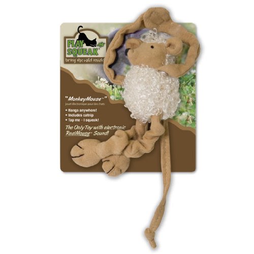 Our Pets CT-10193 Play-N-Squeak Monkey Mouse Cat Toy