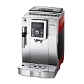 DeLonghi ECAM 23420 SR Kaffeevollautomat Cappuccino mit spezieller Cappuccino Aufsch�umd�se, silber rot