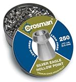 Crosman .177 Cal Silver Eagle Pellets, Hollowpoint, Lead-Free, 250/Tin