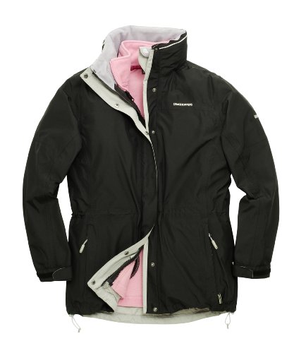 Craghoppers Damen Gore-Tex Jacke Kiwi 3-in-1, black, 34 CWW1037 (8)