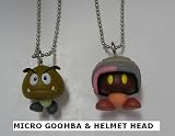 41yZUsRdp3L. SL160  Nintendo Super Mario Galaxy Tiny Mini Keychain Micro Goomba & Helmet Head SET