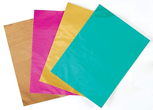 Metal Sheets 9x12 40g Multi-Pack 4/Pkg: Peacock/Goldn 