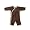 Baby Soy Chocolate/Tea Trim Kimono Onepiece, 0-3M
