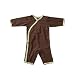 Baby Soy Chocolate/Tea Trim Kimono Onepiece
