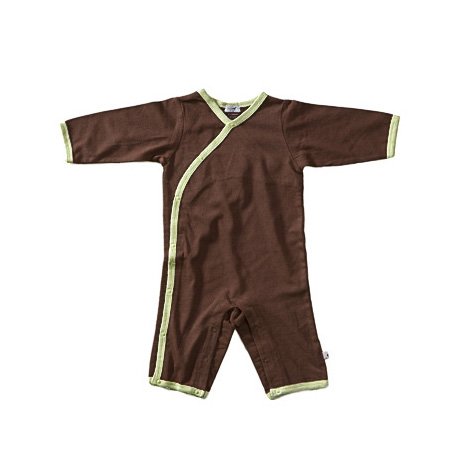 All-Natural Kimono Onepiece by Baby Soy - Chocolate/Tea (3-6 months)