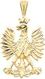 14K Yellow Gold Poland Eagle Charm