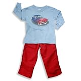 Mis Tee V-Us - Boys Long Sleeve Pant Set, Blue, Red