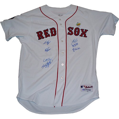Steiner Sports MLB Boston Red Sox 2004/2007 Red Sox 7 Signature Terry Francona Jersey with '04 & '07 World Series Patches