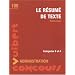 Le r�sum� de texte : Concours administration cat�gories B et A