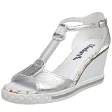 Skechers Cali Women's Bewitched - Little Tokyo Wedge,Silver,9 M US