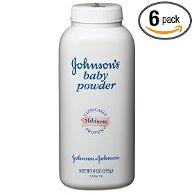 Johnson's Baby Powder, Original, 9-Ounce Bottles (Pack of 6)