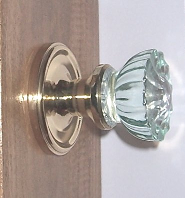 Complete Passage Green Depression Glass Door Knob Set with Artdeco Solid Brass Hand Forged Backplates with Premium Latch Complete Passage Green Depression Glass Door Knob Set with Artdeco Solid Brass Hand Forged Backplates with Premium Latch